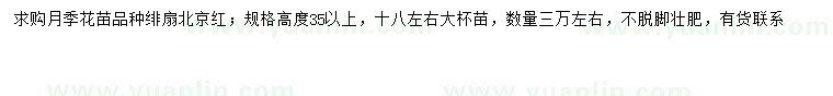 求購高35公分以上月季
