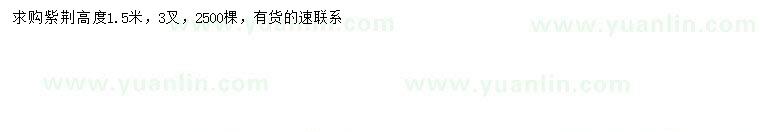 求購高1.5米紫荊