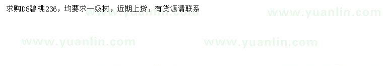 求購地徑8公分碧桃