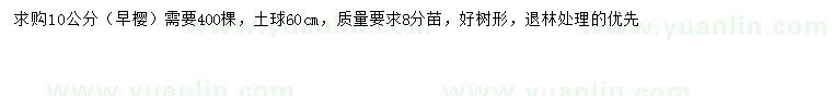 求購10公分早櫻