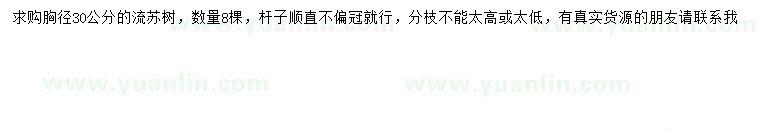 求購胸徑30公分流蘇