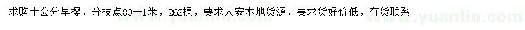 求購10公分早櫻