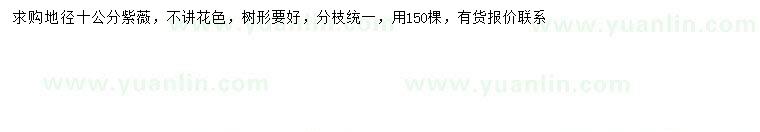 求購(gòu)地徑10公分紫薇