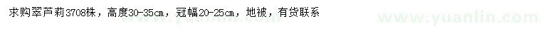求購高30-35公分翠蘆莉