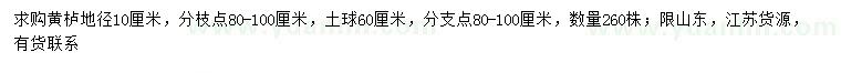 求購(gòu)地徑10公分黃櫨