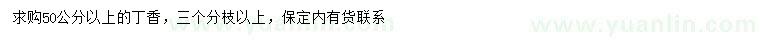 求購(gòu)50公分以上丁香