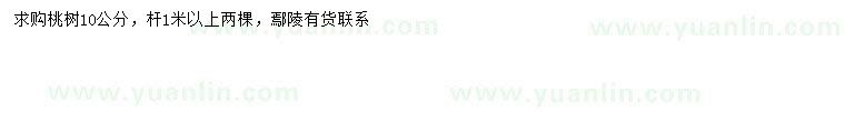 求購(gòu)10公分桃樹(shù)