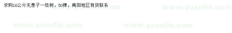 求購(gòu)16公分無(wú)患子