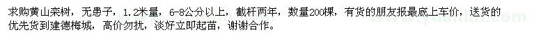 求购黄山栾树、无患子