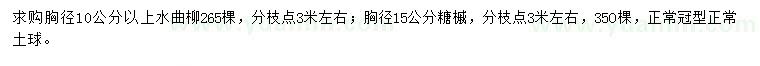 求购胸径10公分以上水曲柳、胸径15公分糖槭