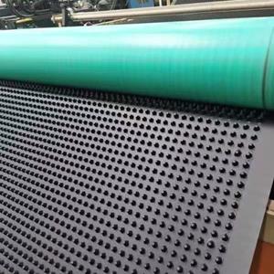 厂家直销广西车库2公分排水板100g土工布规格可定做
