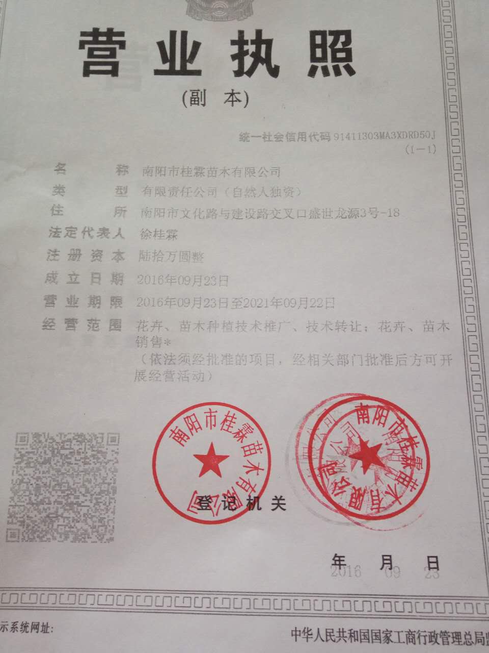 南阳市桂霖苗木有限公司